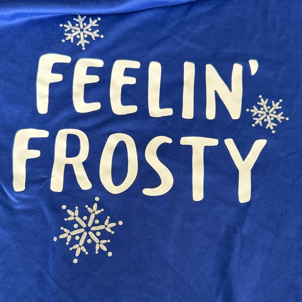Blue 'Feelin' Frosty' Night Gown - Picture 3 of 4
